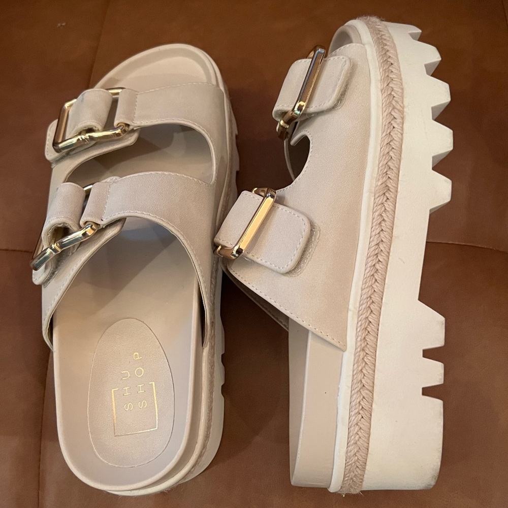 Chunky Sole Shu Shop Sandals